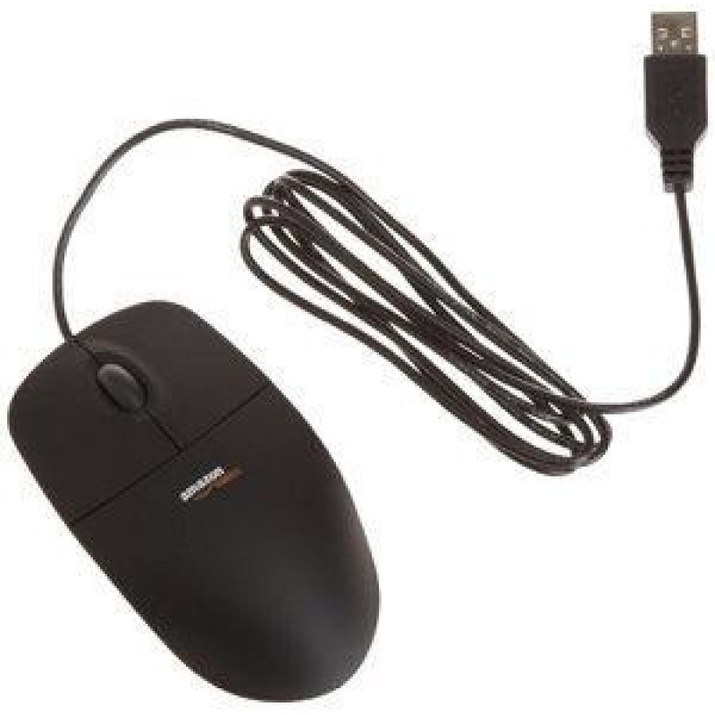 Комп'ютерна мишка, USB-мишка Amazon Basics 3 кнопки Чорна