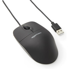 Комп'ютерна мишка, USB-мишка Amazon Basics 3 кнопки Чорна