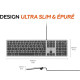 Ультратонка USB-клавіатура Mobility Lab для ПК  AZERTY Сірий