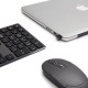 Комплект бездротова клавіатура і миша Amazon Basics ультратонка, повнорозмірна Графіт