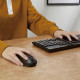 Комплект клавіатура і миша Amazon Basics MD023, стандартний розмір, бездротовий, USB-приймач 2,4 ГГц, QWERTY, Чорний