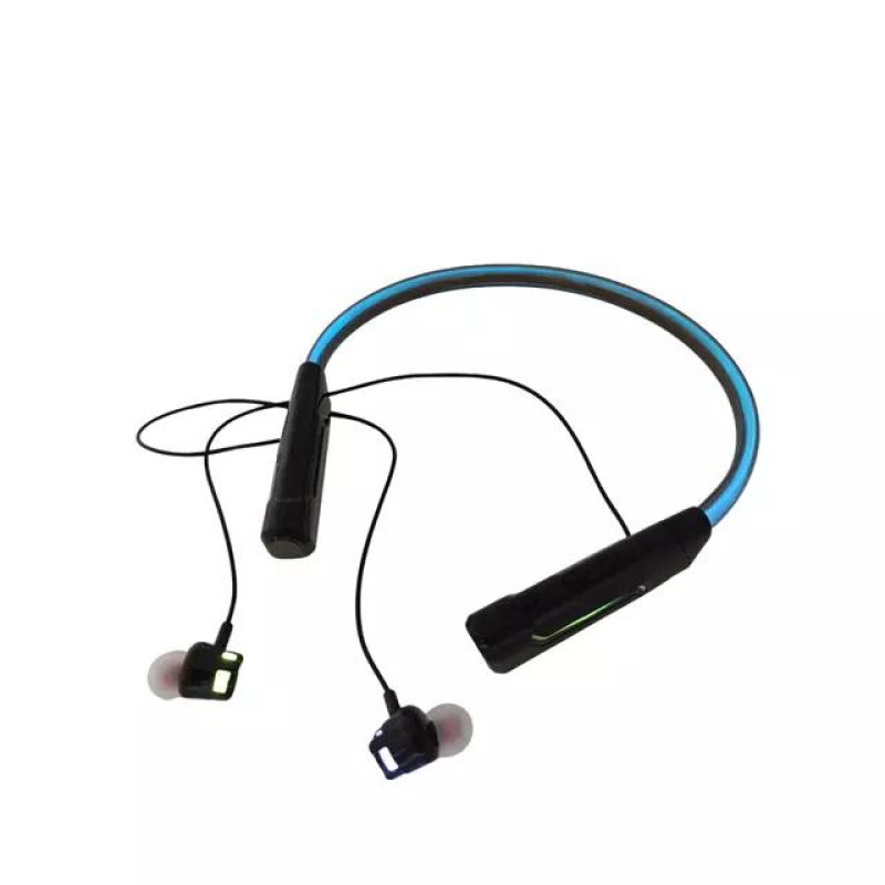 Бездротові Bluetooth навушники для спорту з RGB підсвічуванням і HD мікрофоном MSL-300 Чорний