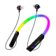 Бездротові Bluetooth навушники для спорту з RGB підсвічуванням і HD мікрофоном MSL-300 Чорний