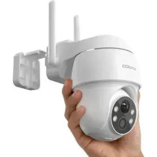 Бездротова вулична камера відеоспостереження, IP-камера Cooau Q02, 2K, PTZ 355°/90°, акумулятор, IP66