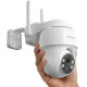 Бездротова вулична камера відеоспостереження, IP-камера Cooau Q02, 2K, PTZ 355°/90°, акумулятор, IP66