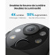 Бездротова камера відеоспостереження WiFi ieGeek ZY - C2 2K, огляд 360°, кольорове нічне бачення, бездротова, акумулятор 5200 мАг, сонячна панель Графіт