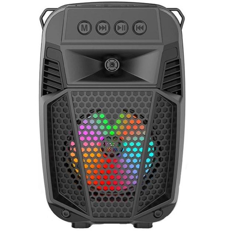 Портативна бездротова колонка Sing-e  ZQS1430 Mini RGB Multi Media 8W 1200mAh Чорна