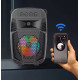 Портативна бездротова колонка Sing-e  ZQS1430 Mini RGB Multi Media 8W 1200mAh Чорна