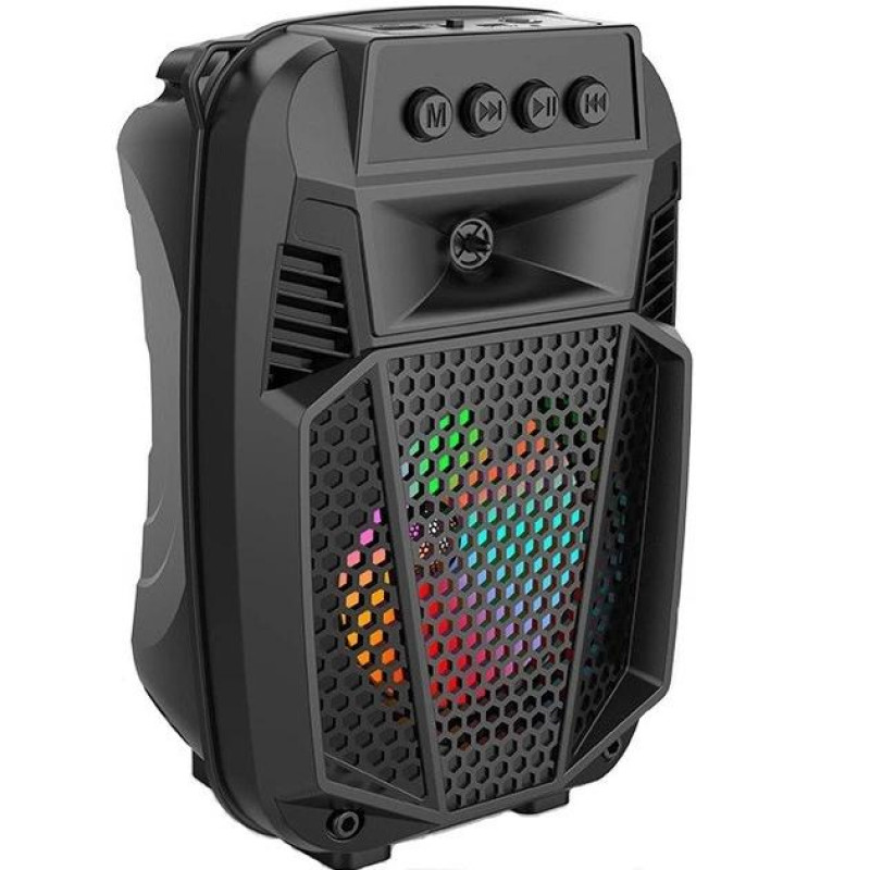 Портативна бездротова колонка Sing-e  ZQS1430 Mini RGB Multi Media 8W 1200mAh Чорна