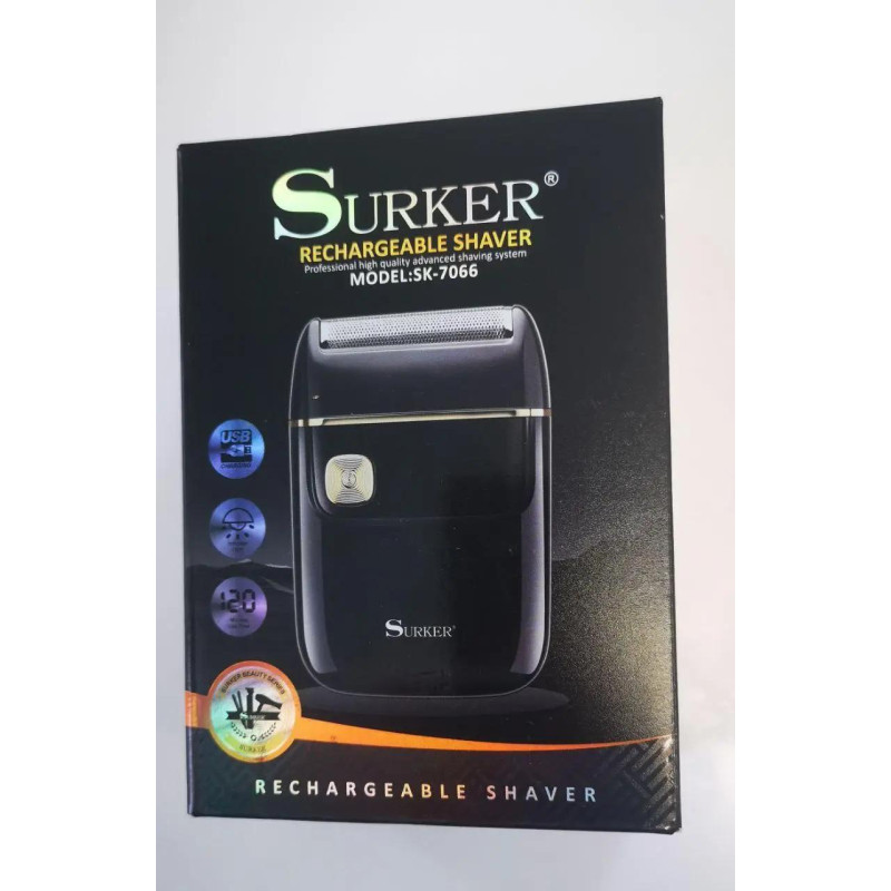 Електробритва, портативний, акумуляторний шейвер Surker SK-7066 Чорний