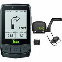 Велокомп'ютер бездротовий, вологостійкий Teasi Core Tahuna Connect GPS, датчики Bluetooth 4.0, 64МБ пам'яті