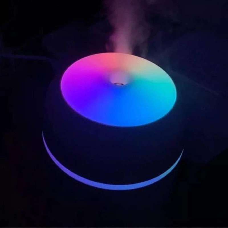 Зволожувач повітря міні ультразвуковий портативний Humidifier H2O дифузор компактний Сірий