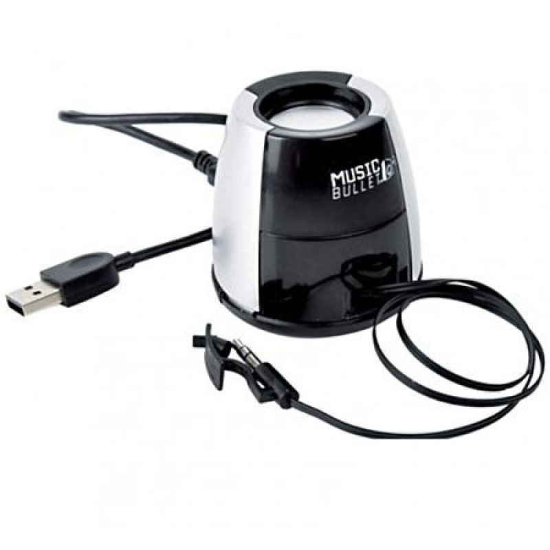 Портативная колонка мини Music Bullet, аудиокабель AUX Mini Jack 3,5 мм Черный