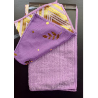 Набор салфеток для уборки из микрофибры Microfibre Cloths 30х30см 3 шт Фиолетовый