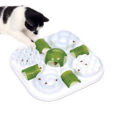 Игрушка для кошек интерактивная, головоломка Catit  Senses 2,0 Treat Puzzle 40х40см Белый с зеленым