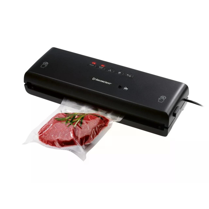 Вакуумний пакувальник, вакууматор для сухих та вологих продуктів Silver Crest SV 130 А1 Black 130 Вт Зварювання пакетів 30см