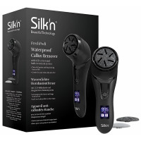 Електрична пилка для педикюру, акумуляторна пемза для ніг Silk'n Fresh Pedi Водонепроникна Чорний
