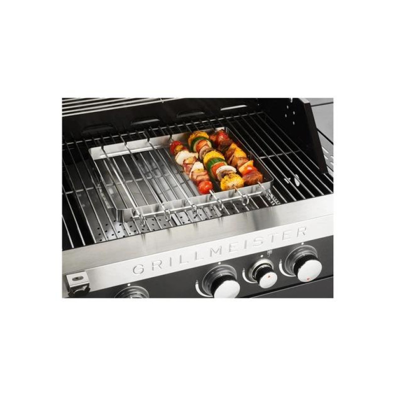Мангал розкладний переносний Grill Meister з набором шампурів 35,5x25x3,2 см 7 предметів