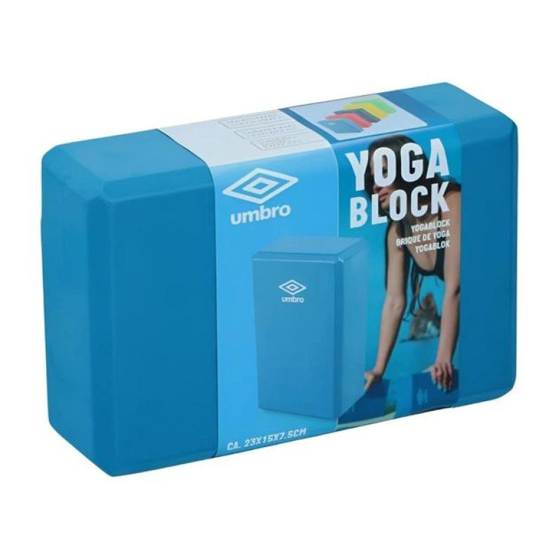 Блок для йоги, для фітнесу Umbro Yoga Block 23x15x7,5 см Синій