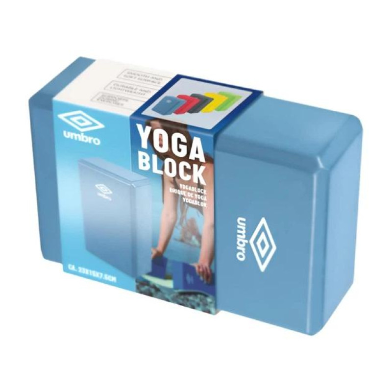 Блок для йоги, для фітнесу Umbro Yoga Block 23x15x7,5 см Синій