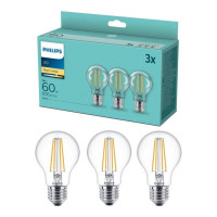 Набір світлодіодних LED ламп VINTAGE Philips A60 E27/7W/220V-240V 2700K , 3 штуки