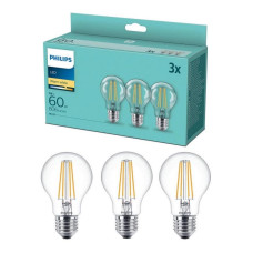 Набір світлодіодних LED ламп VINTAGE Philips A60 E27/7W/220V-240V 2700K , 3 штуки