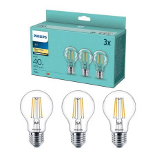 Набір світлодіодних LED ламп VINTAGE Philips A60 E27/4,3W/220V-240V 2700K , 3 штуки