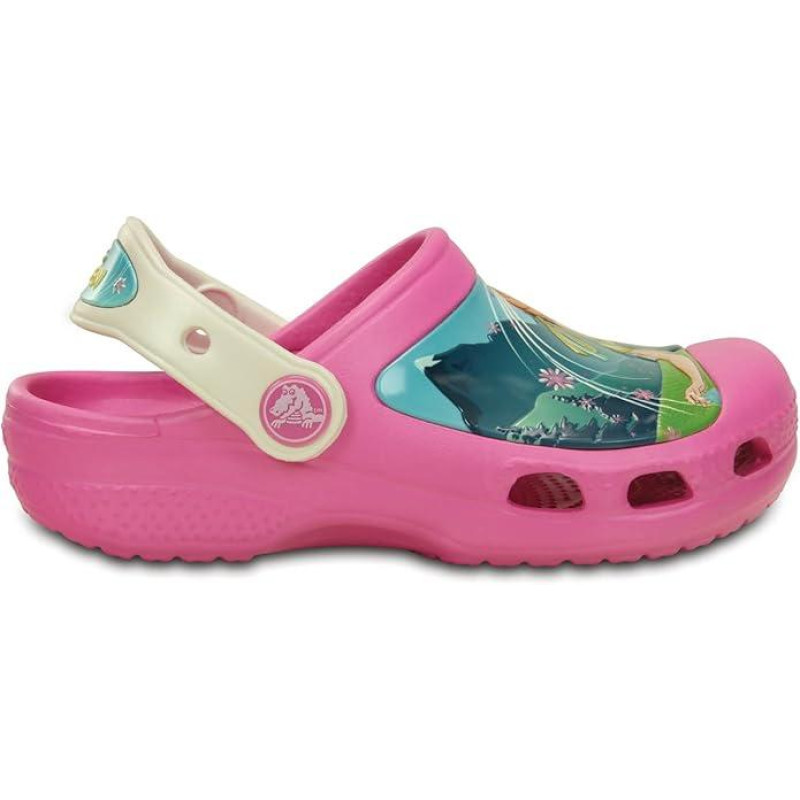 Крокси дитячі, сабо для дівчаток Crocs Kids CC Frozen Fever Clog K, розмір 33-34, стопа 21-22см Рожевий