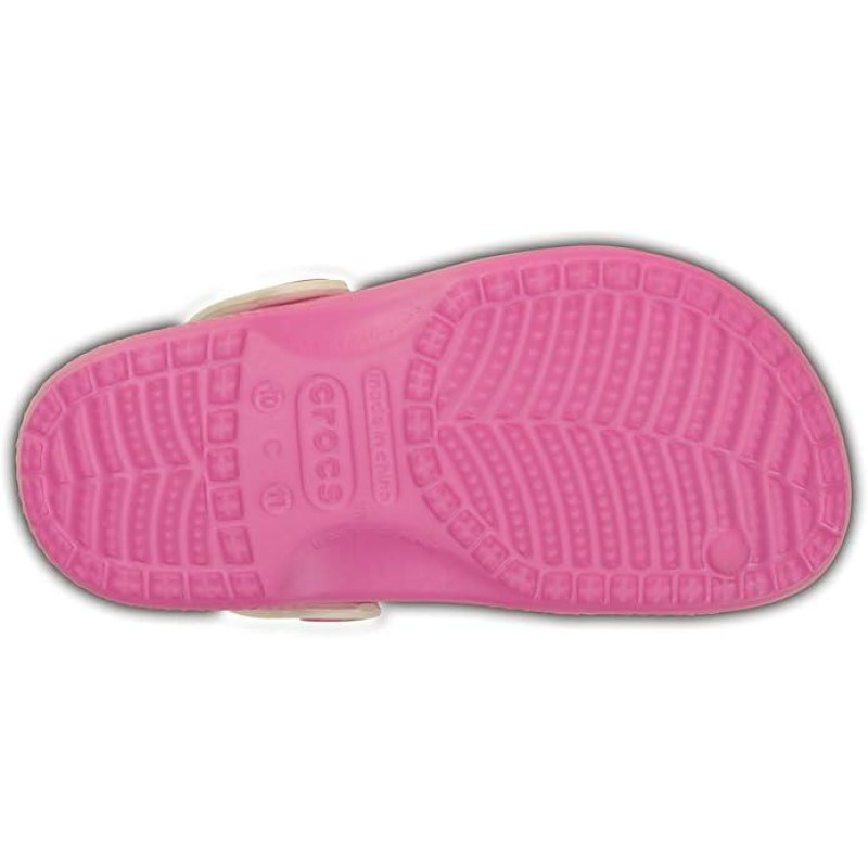 Крокси дитячі, сабо для дівчаток Crocs Kids CC Frozen Fever Clog K, розмір 33-34, стопа 21-22см Рожевий