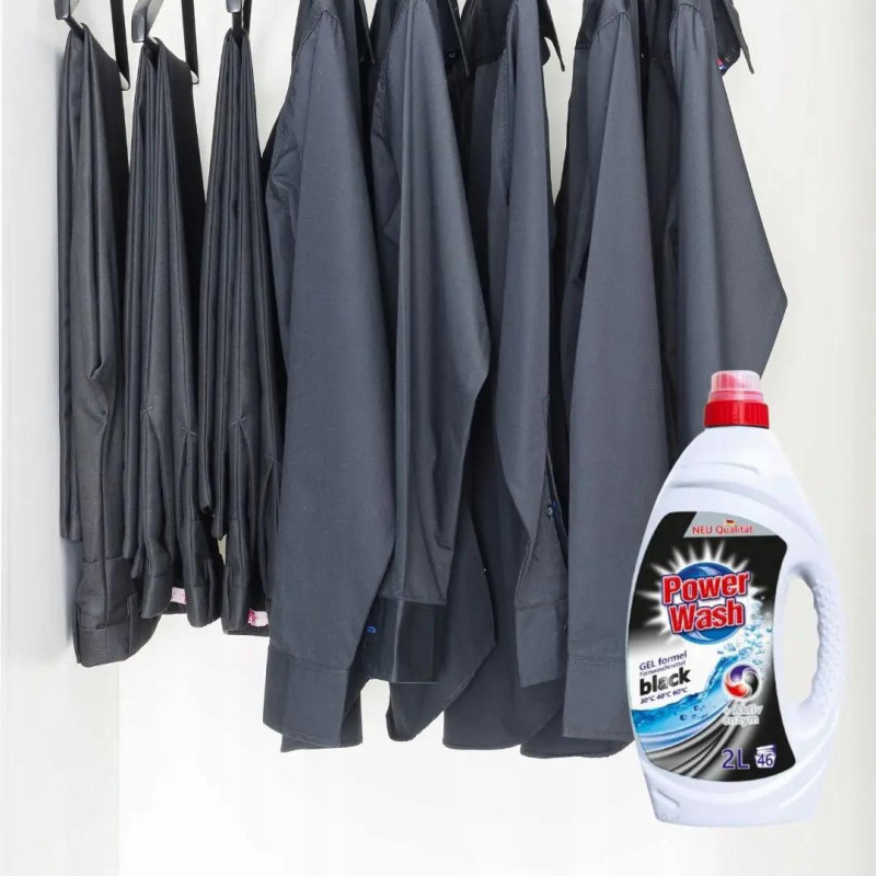 Гель для прання темних та чорних тканин Power Wash Black 4 л, 92 прання