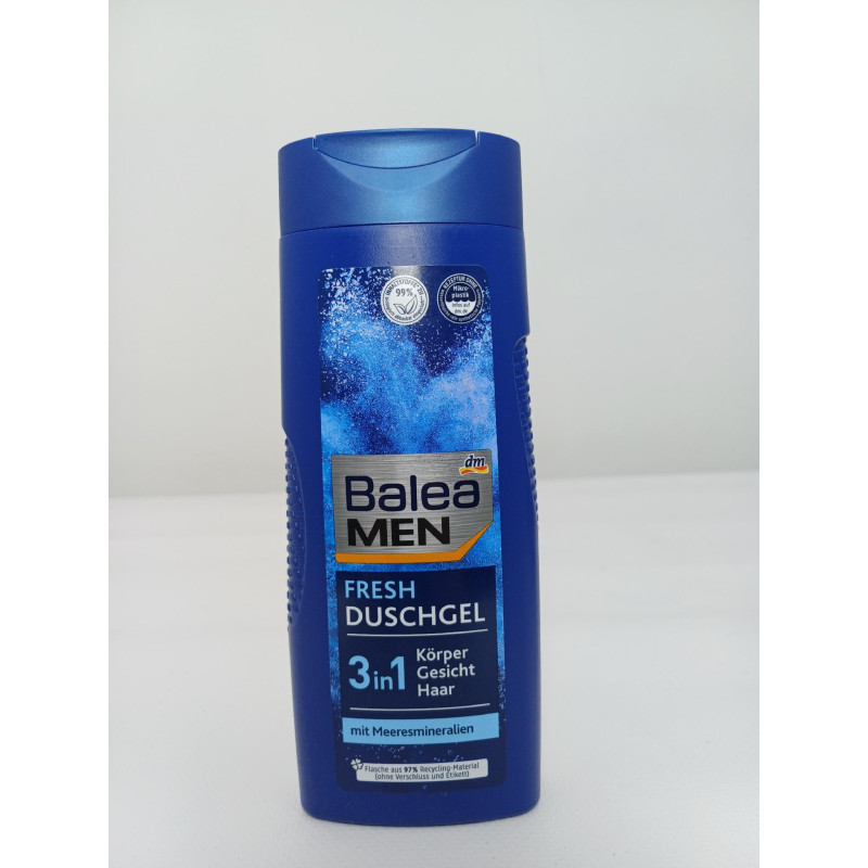 Чоловічий освіжаючий гель для душу Balea Men Fresh 3в1 300мл