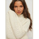 В'язаний зимовий жіночий светр, джемпер NA-KD Knitted Sweater XXS Білий