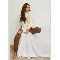 В'язаний зимовий жіночий светр, джемпер NA-KD Knitted Sweater XXS Білий