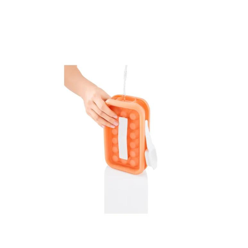 Форма силіконова для льоду з кришкою Ernesto 18 шт Помаранчевий
