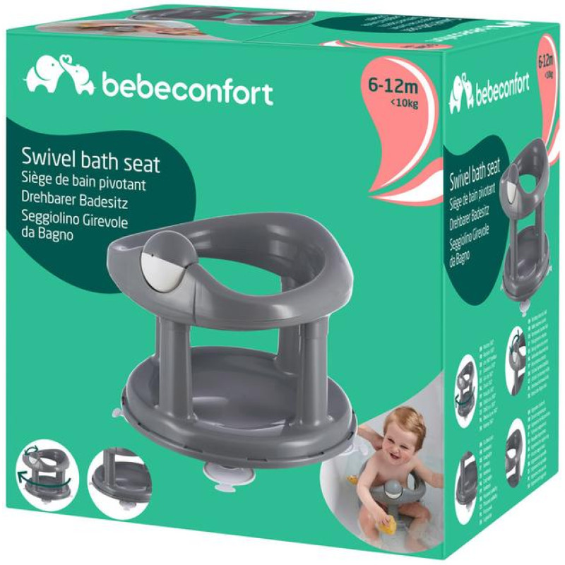 Поворотне дитяче сидіння для ванної Bebe Confort Grey
