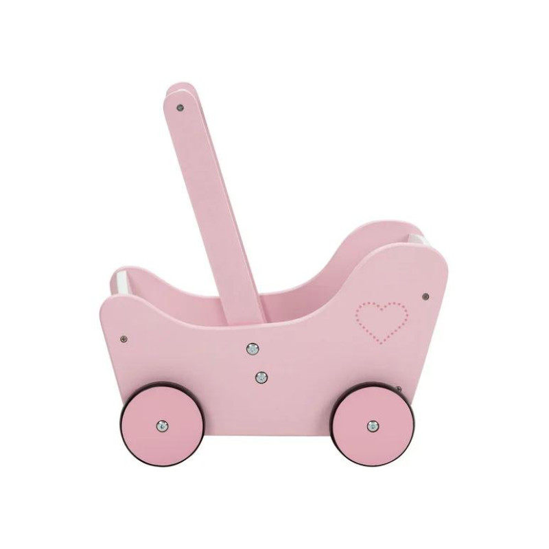 Дерев'яний візок для ляльок PlayTive Рожевий