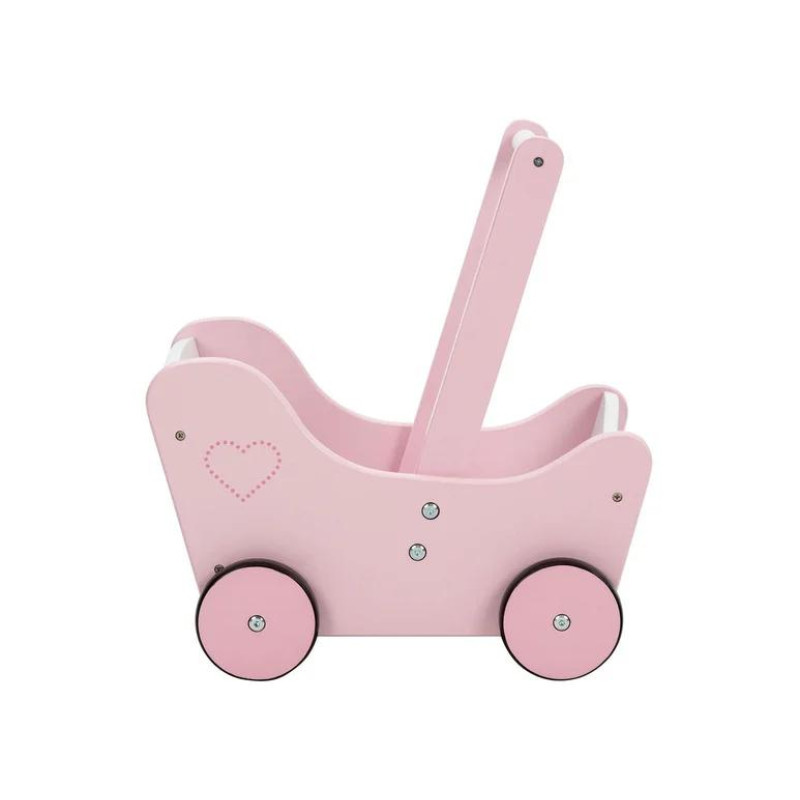 Дерев'яний візок для ляльок PlayTive Рожевий