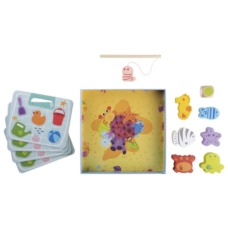 Игровой набор Рыбалка Деревянный PlayTive 13 предметов