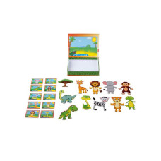 Магнитная головоломка, пазлы Животные PlayTive 80 деталей